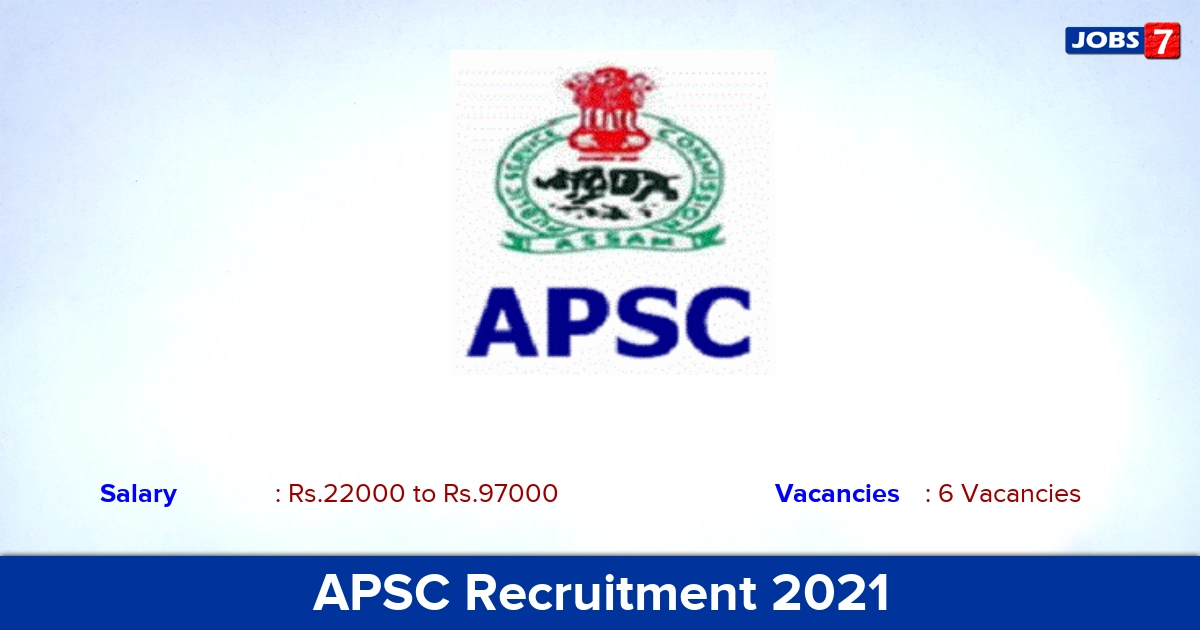 APSC Recruitment 2021 - Apply Online for District Sports Officer Jobs