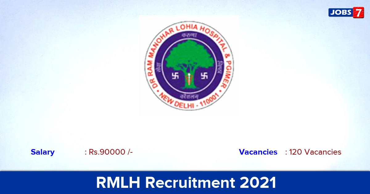 RMLH Recruitment 2021 - Direct Interview for 120 Senior Resident Vacancies