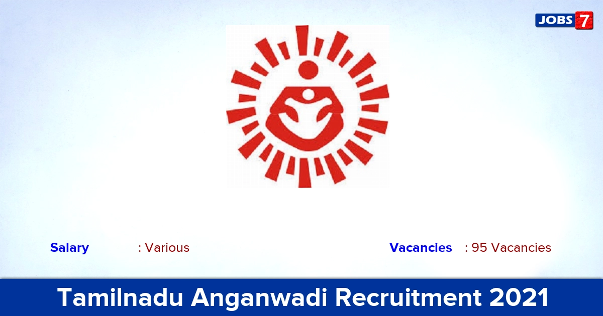 Tamilnadu Anganwadi Recruitment 2021 - Apply Offline for 95 DEO, Accountant Vacancies