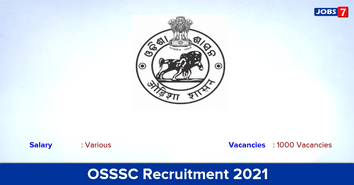 OSSSC Lab Technician Recruitment 2021 - Apply Online for 1000 Vacancies