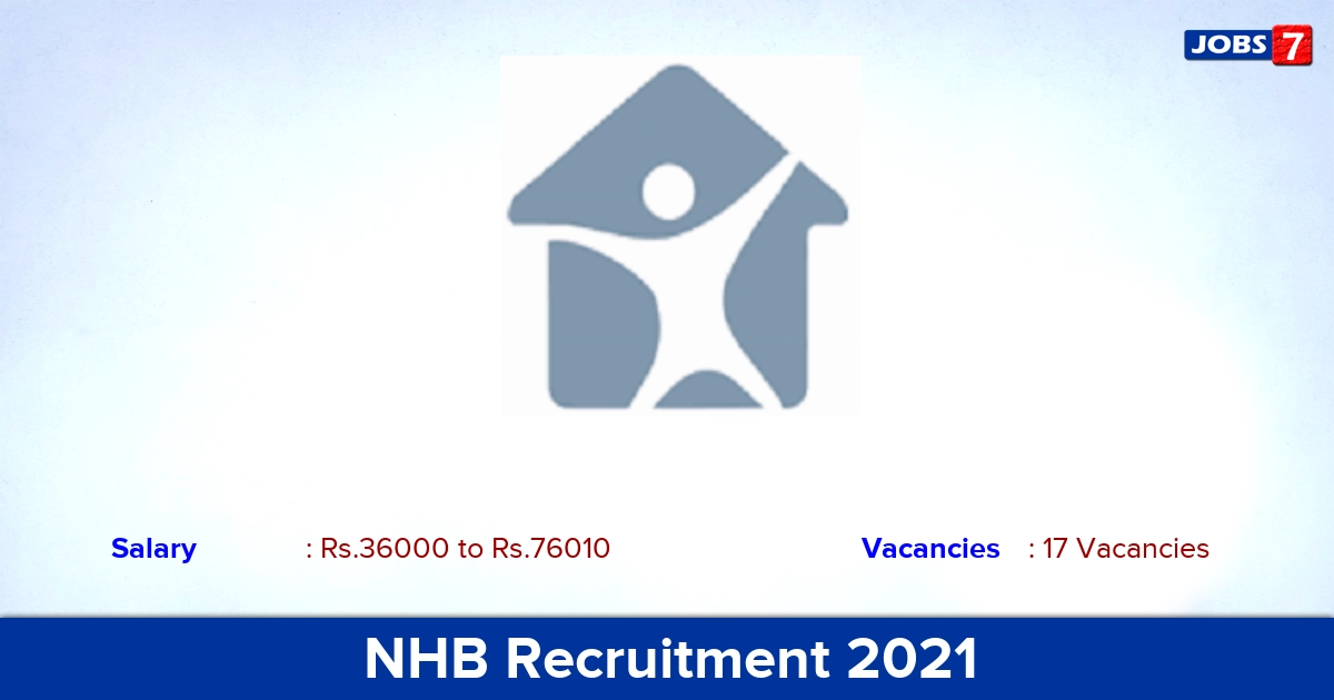 NHB Recruitment 2021 - Apply Online for 17 Manager Vacancies (Last Date Extended)