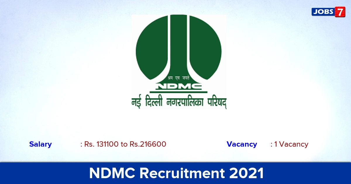 NDMC Recruitment 2021 - Apply Offline for Chief Engineer Jobs