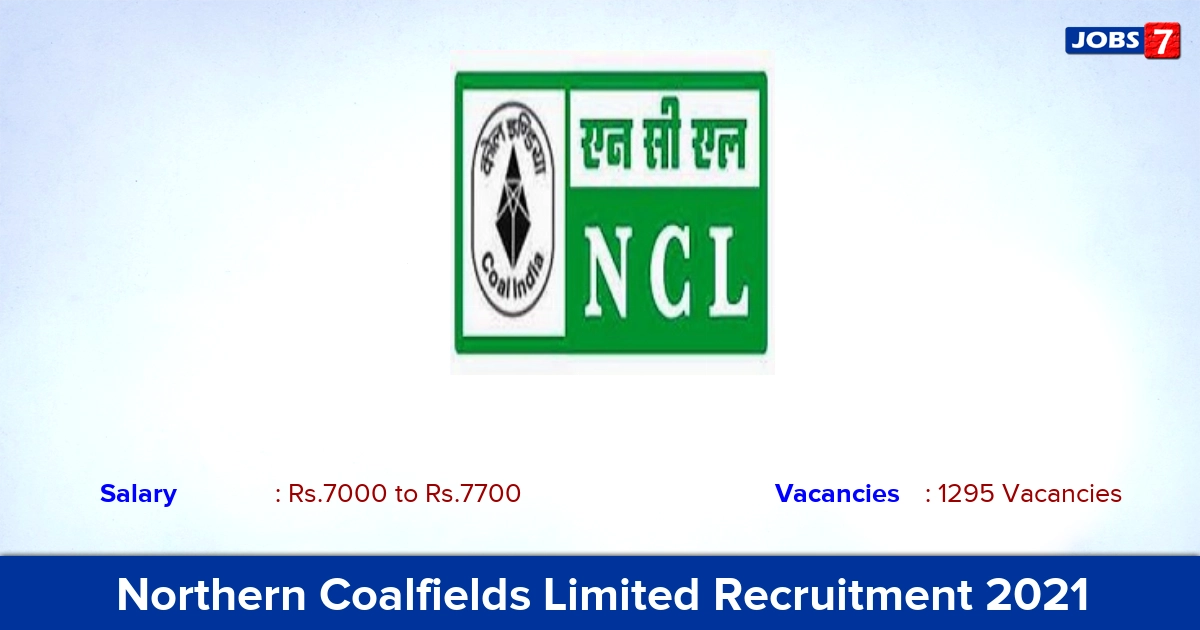 Northern Coalfields Limited Recruitment 2021 - Apply Online for 1295 Fitter, Welder Vacancies