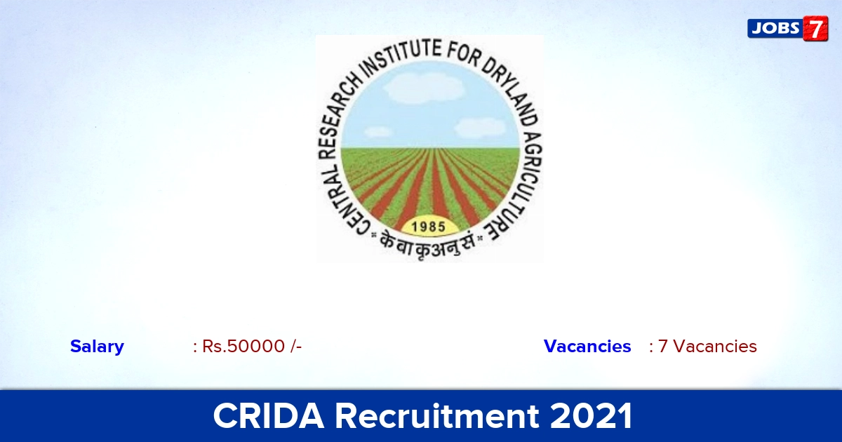 CRIDA Recruitment 2021 - Apply Online for Pilot Jobs
