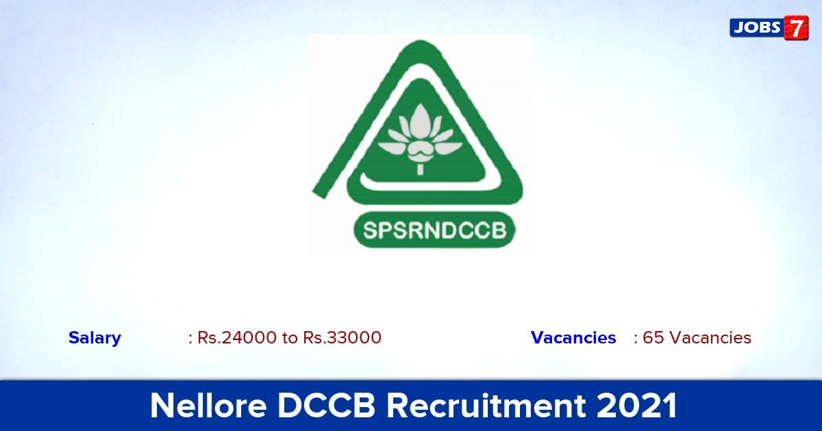 Nellore DCCB Recruitment 2021 - Apply Online for 65 Staff Assistant Vacancies