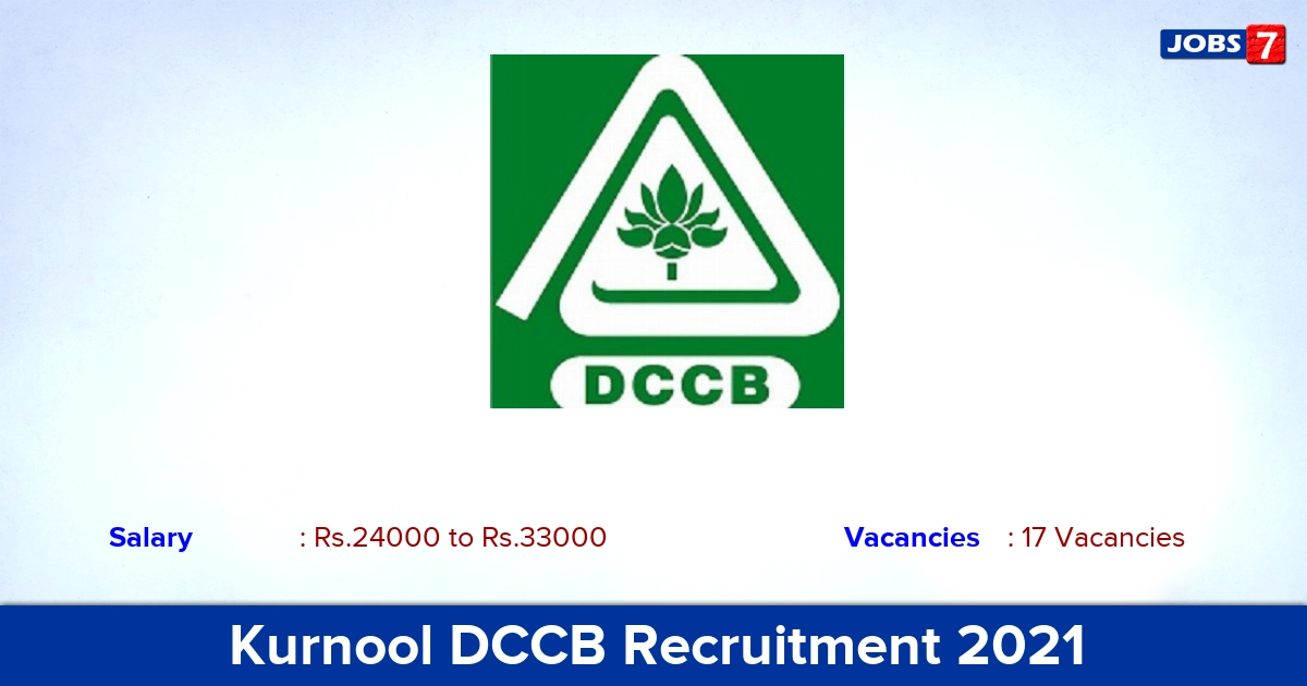 Kurnool DCCB Recruitment 2021 - Apply Online for 17 Assistant Manager, Clerk Vacancies
