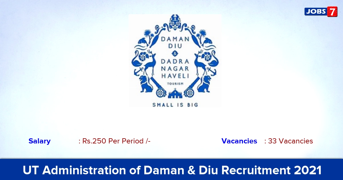 UT Administration of Daman & Diu Recruitment 2021 - Apply Offline for 33 PGT, TGT Vacancies