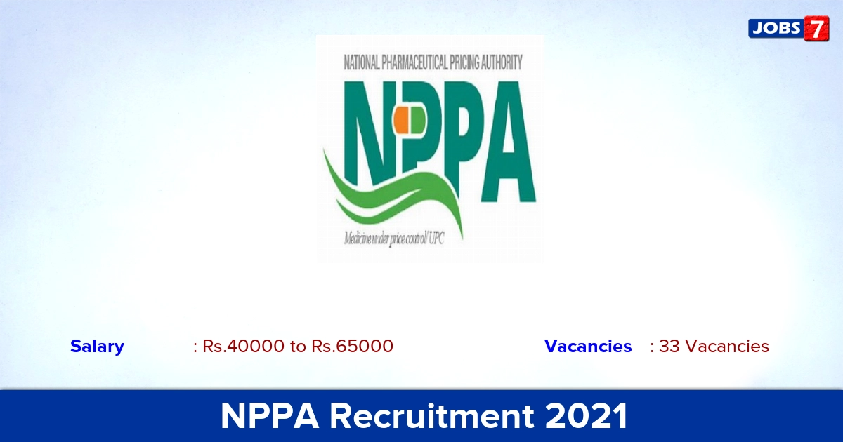 NPPA Recruitment 2021 - Apply Offline for 33 YP, Consultant Vacancies