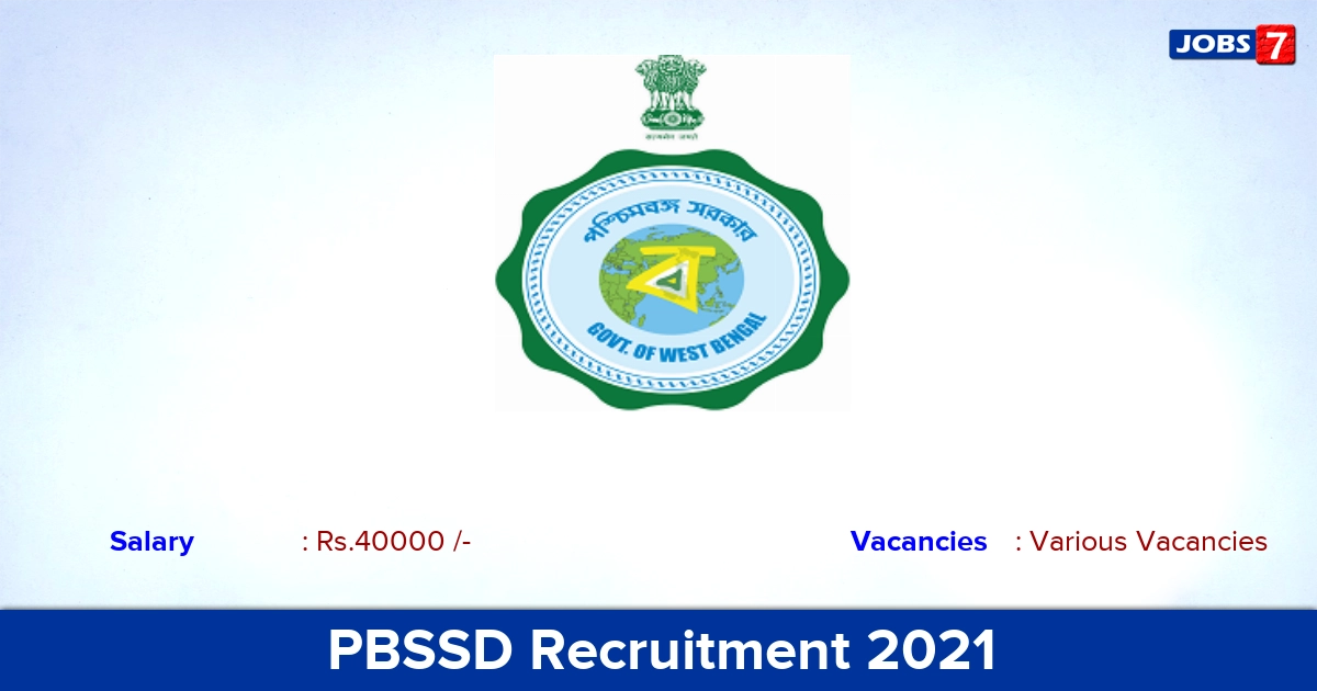 PBSSD Recruitment 2021 - Apply Online for YP Vacancies