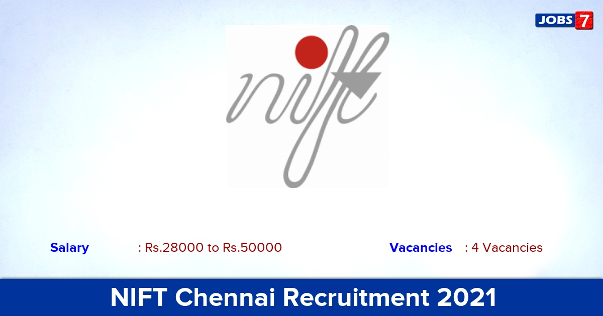 NIFT Chennai Recruitment 2021 - Apply Online for Software Engineer Jobs