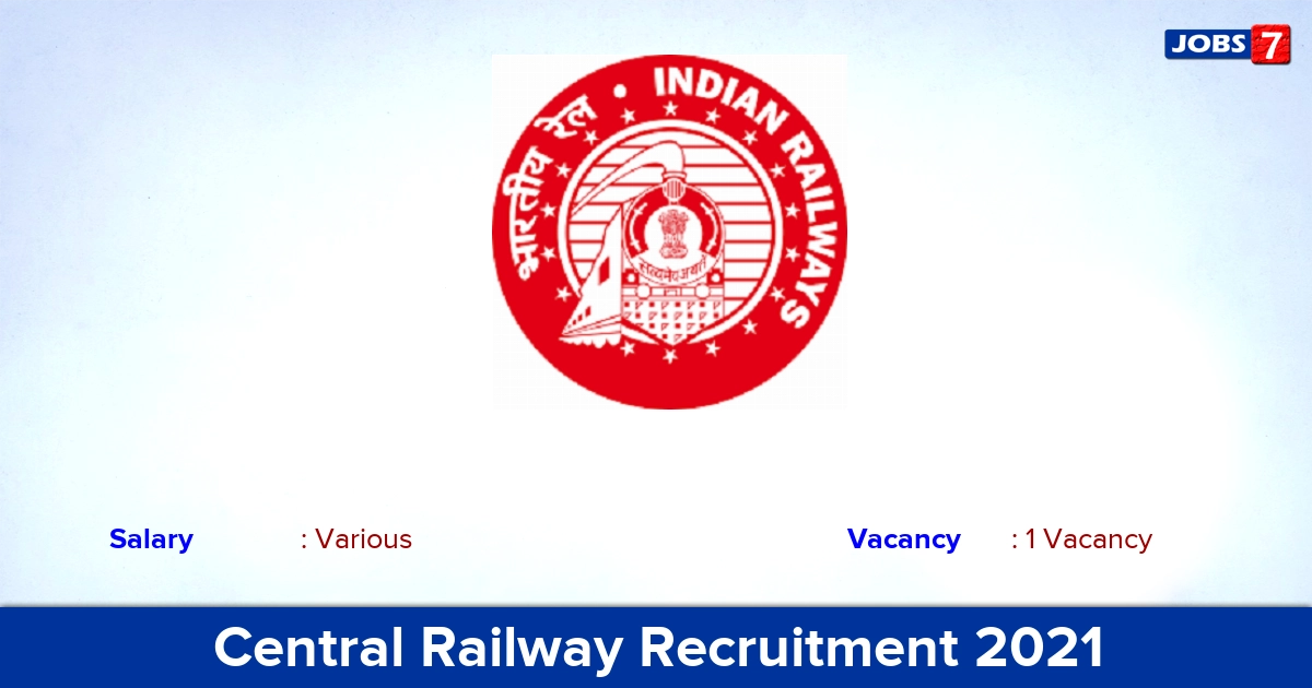 Central Railway Recruitment 2021 - Apply Online for Dental Hygienist Jobs Central Railway Recruitment 2021 - Apply Online for Dental Hygienist Jobs
