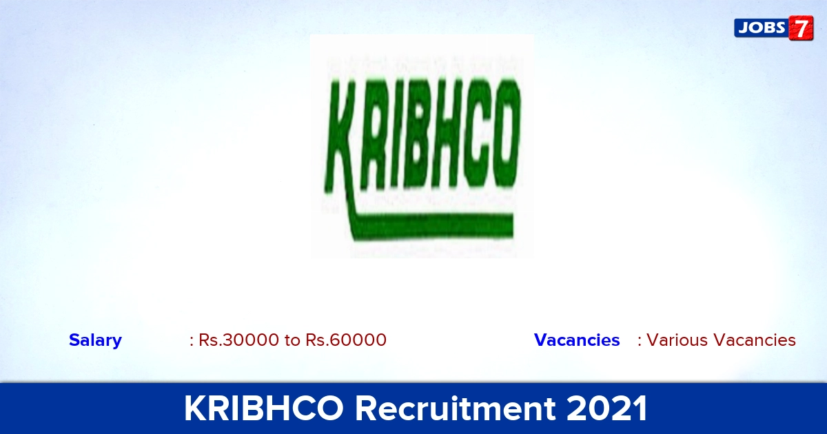 KRIBHCO Recruitment 2021 - Apply Online for Junior Technician Vacancies