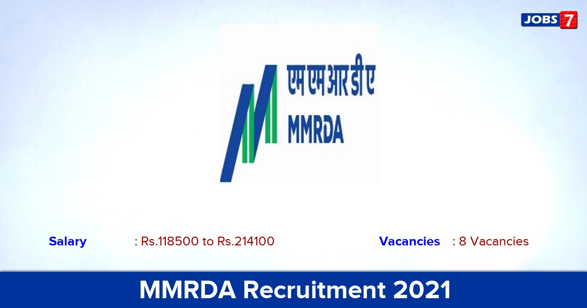 MMRDA Recruitment 2021 - Apply Online for GM, Fire Officer Jobs