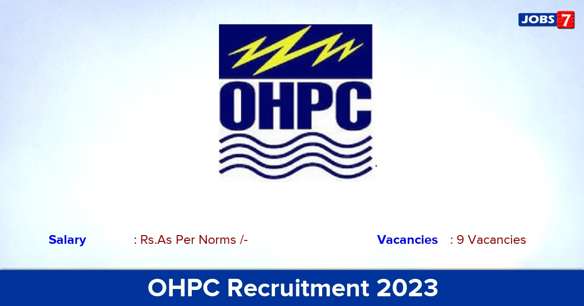 OHPC Recruitment 2023 - Offline Application For Jr. Manager Jobs!