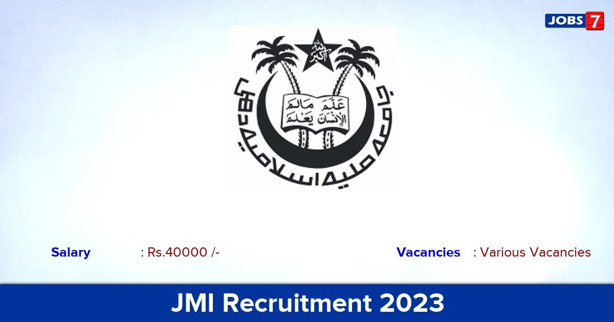 JMI Recruitment 2023 - Apply Offline for Senior Placement Executive Vacancies