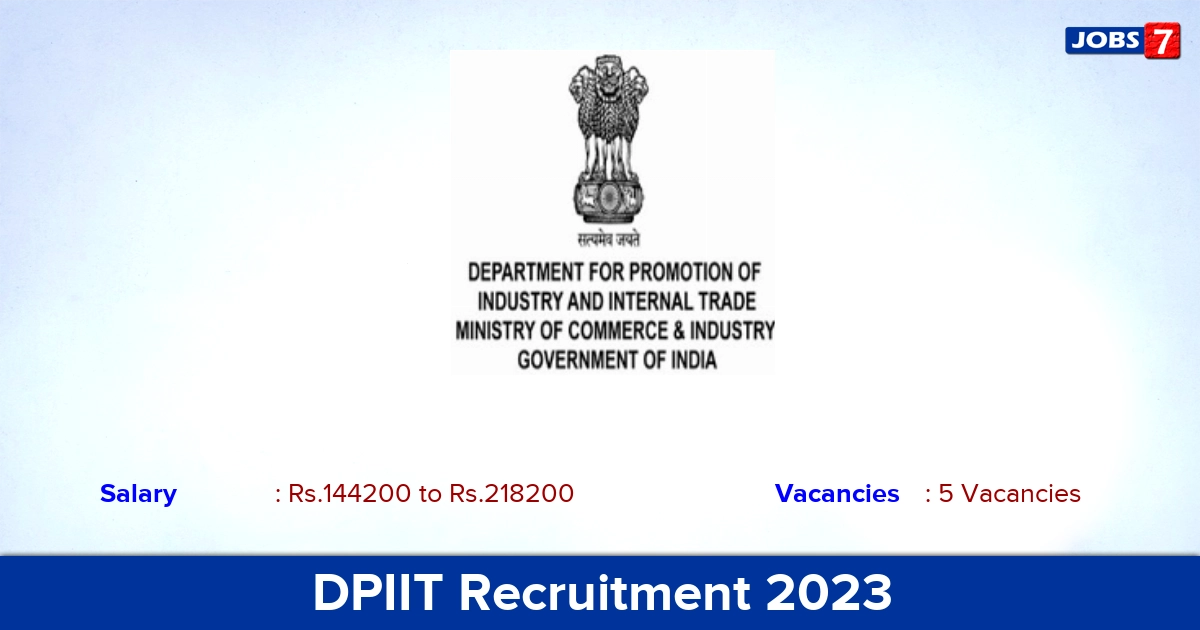 DPIIT Recruitment 2023 - Apply Offline for Director Jobs