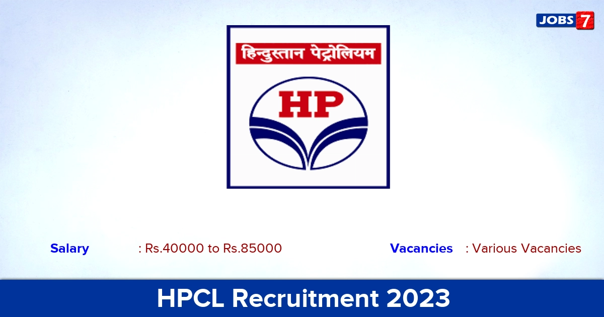 HPCL Recruitment 2023 - Apply Online for Research Associate, Project Associate Vacancies
