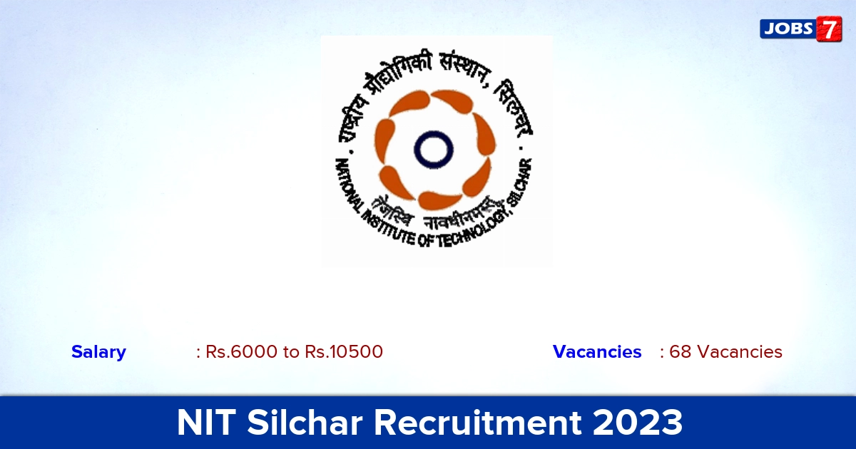 NIT Silchar Recruitment 2023 - Apply Online for 68 Faculty Vacancies