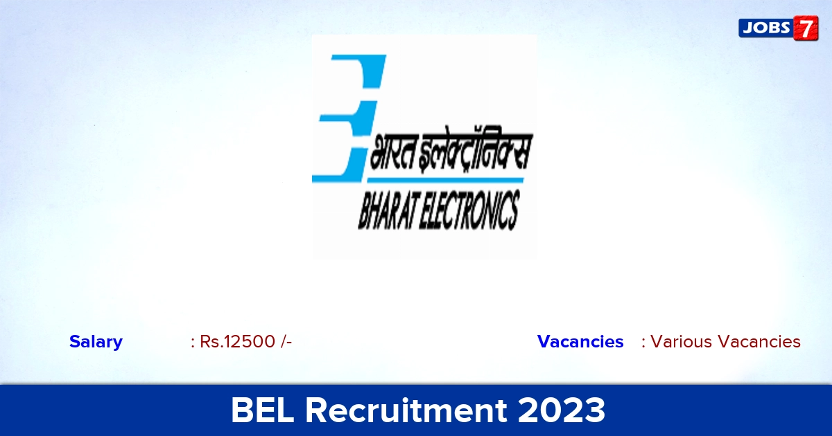 BEL Recruitment 2023 - Apply Offline for Apprentices Vacancies