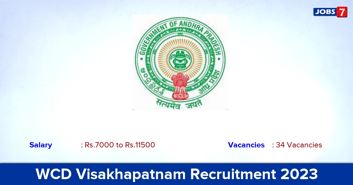 WCD Visakhapatnam Recruitment 2023 - Apply Offline for 34 Anganwadi Worker & Helper Vacancies