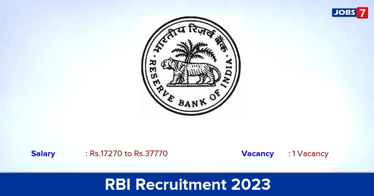 RBI Recruitment 2023 - Apply Online for Driver Jobs