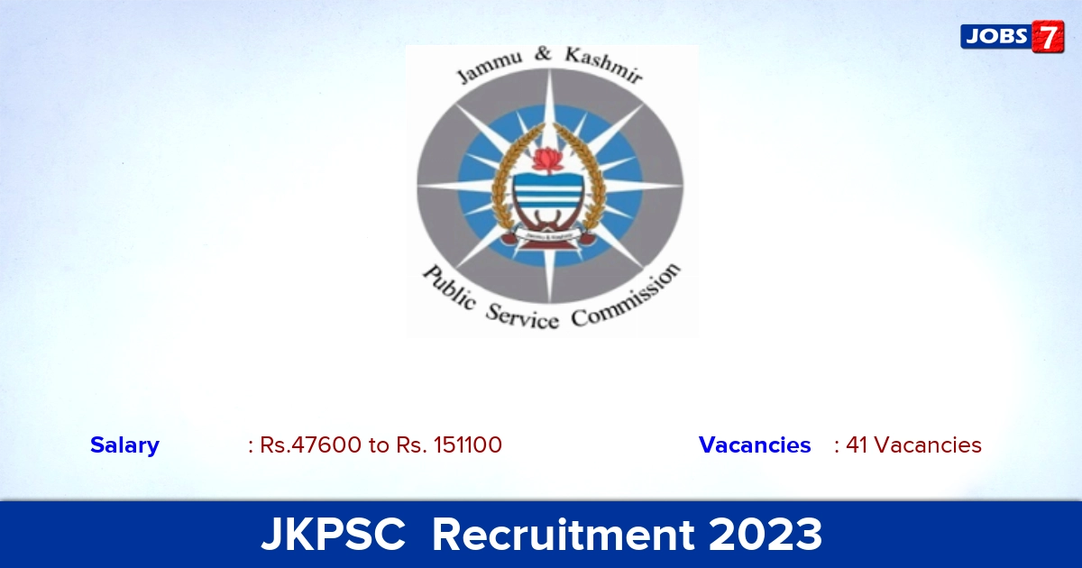 JKPSC  Recruitment 2023 - Apply Online for 41 Horticulture Development Officer Vacancies