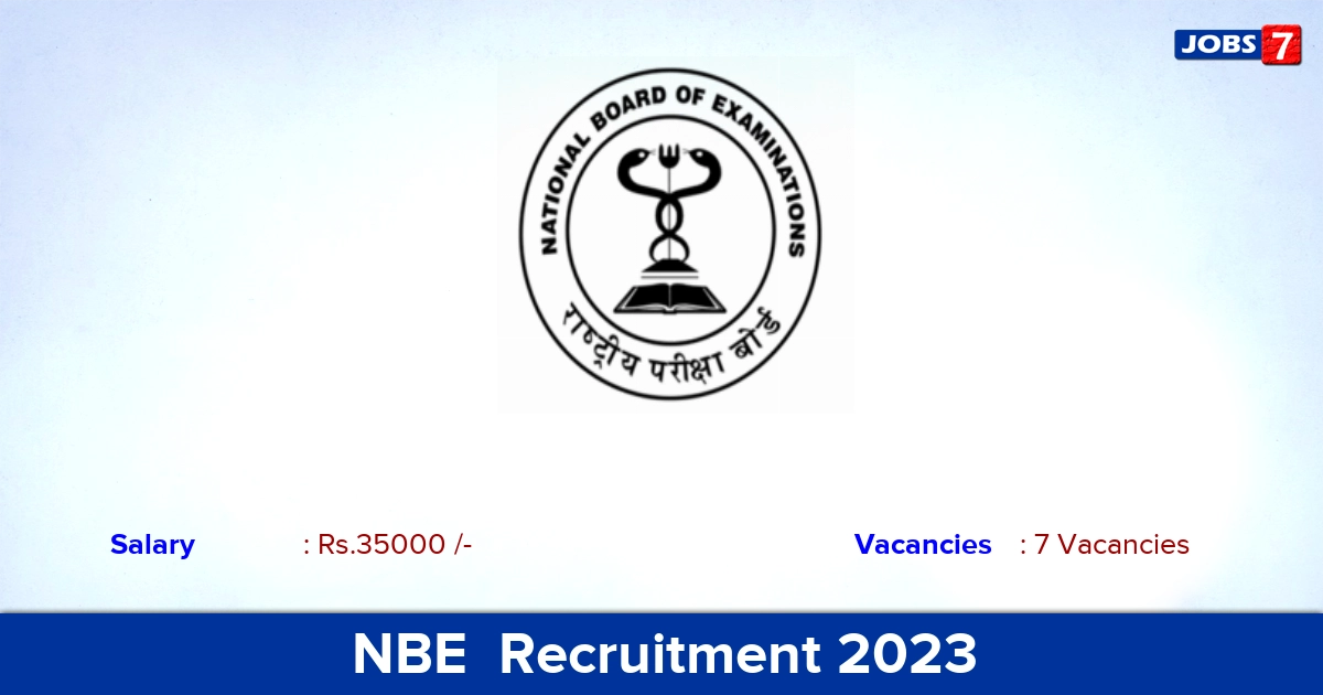 NBE  Recruitment 2023 - Apply Offline for Stenographer Jobs