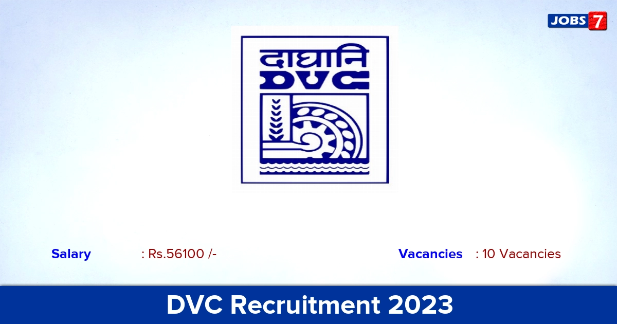 DVC Recruitment 2023 - Apply Online for 10 AE, Assistant Manager Vacancies