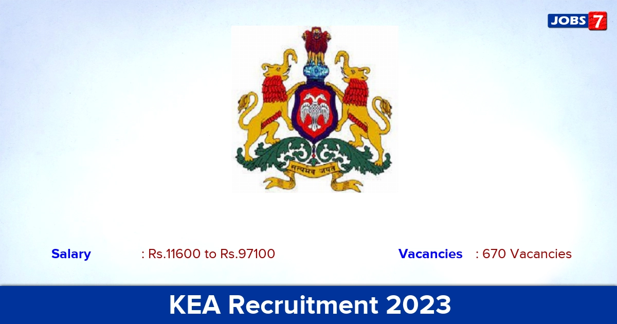 KEA Recruitment 2023 - Apply Online for 670 Junior Assistant, SDA Vacancies