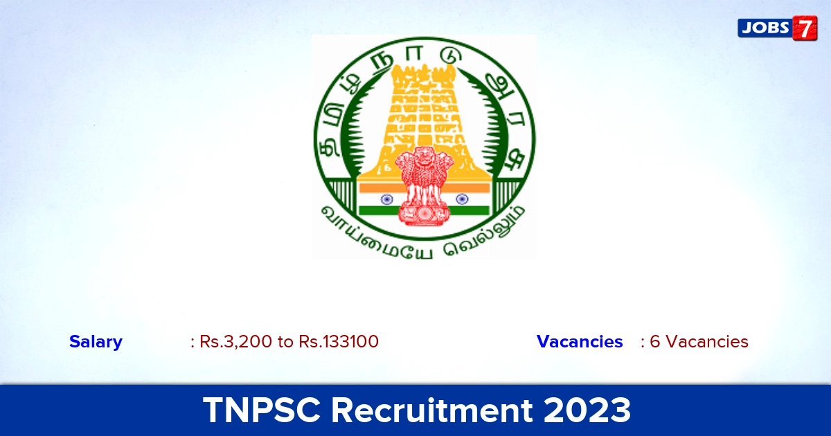TNPSC Recruitment 2023 - Apply Online for Research Assistant  Jobs