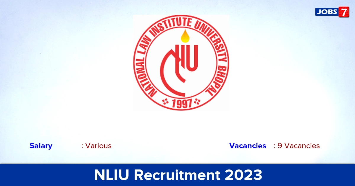 NLIU Recruitment 2023 - Apply Offline for Assistant Professor Jobs