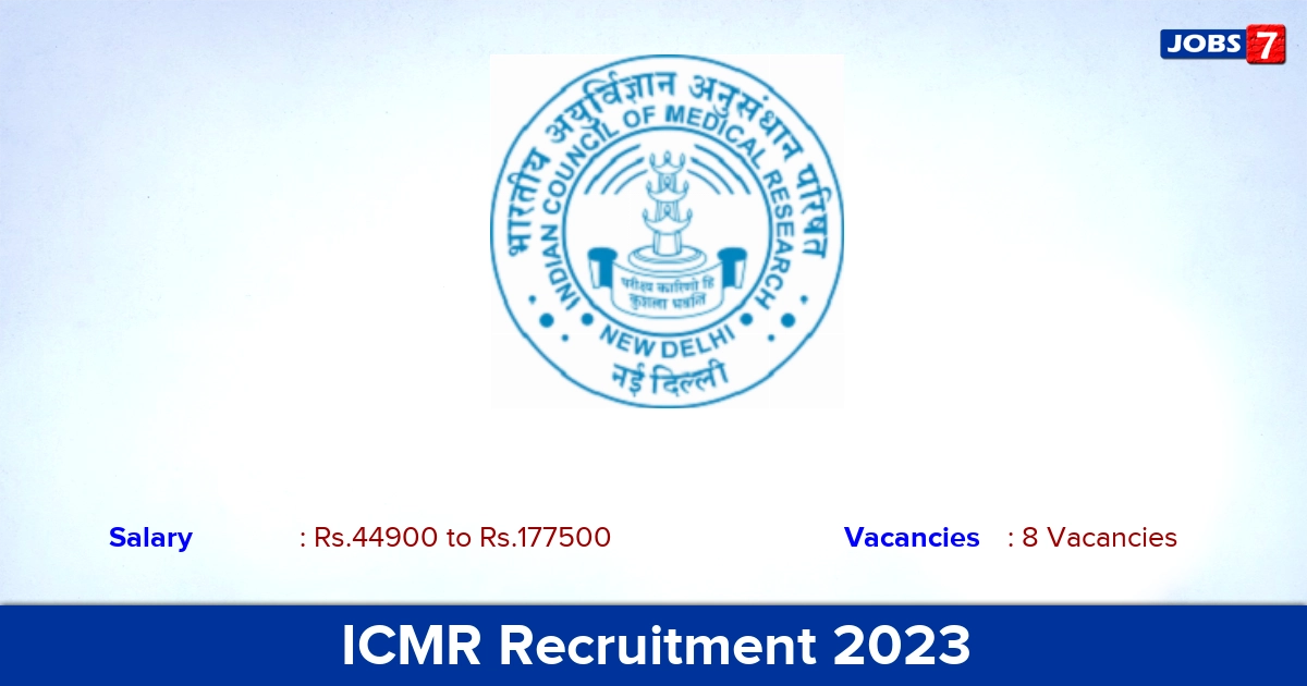 ICMR Recruitment 2023 - Apply Offline for Accounts Officer Jobs