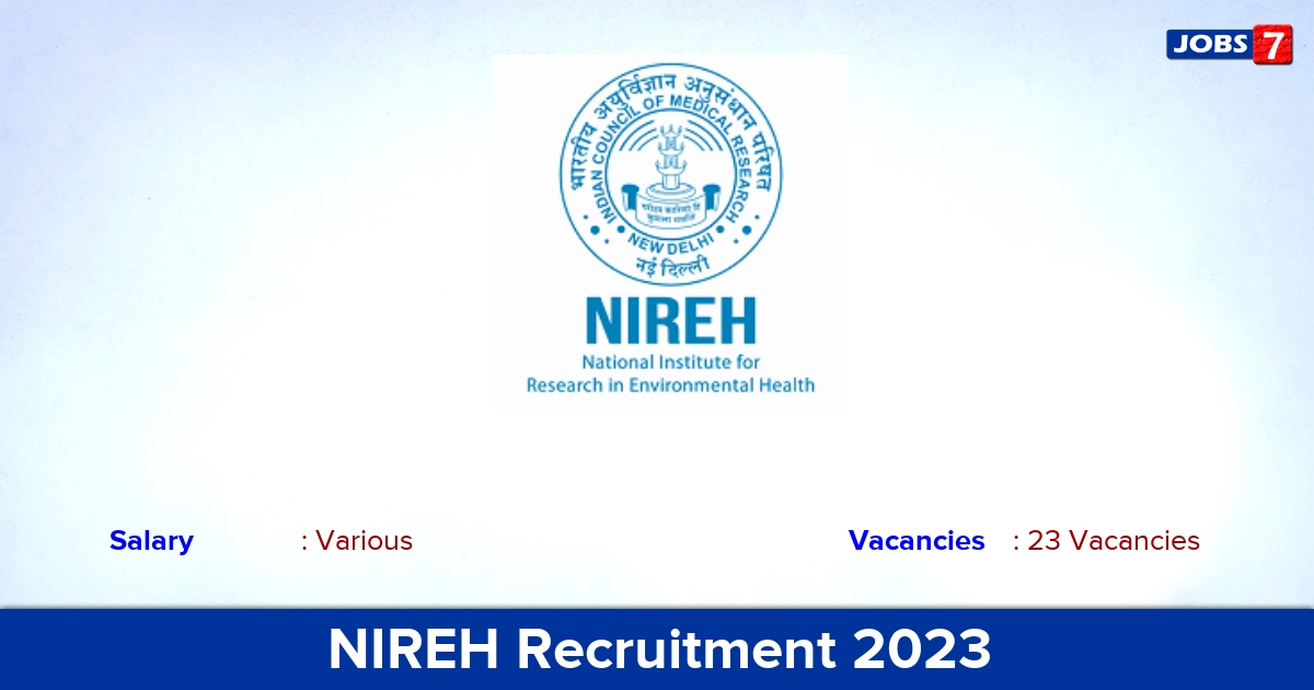 NIREH Recruitment 2023 - Apply Offline for 23 Technical Assistant Vacancies