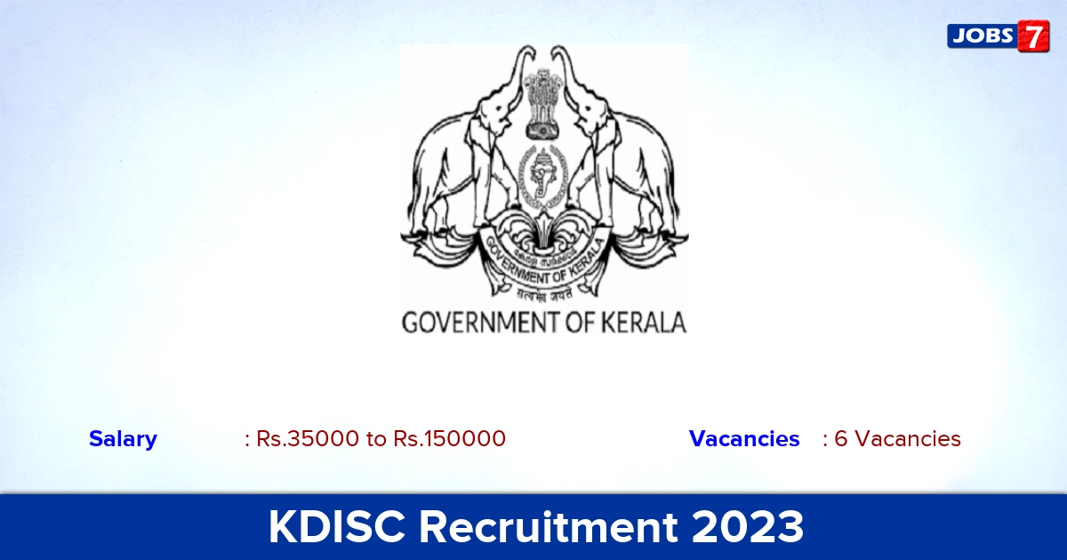 KDISC Recruitment 2023 - Apply Online for Technical Manager, Programme Managers Jobs