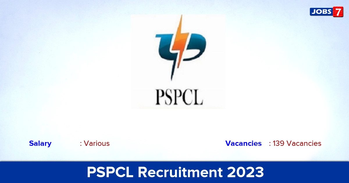 PSPCL Recruitment 2023 - Apply Online for 139 Assistant Engineer Vacancies