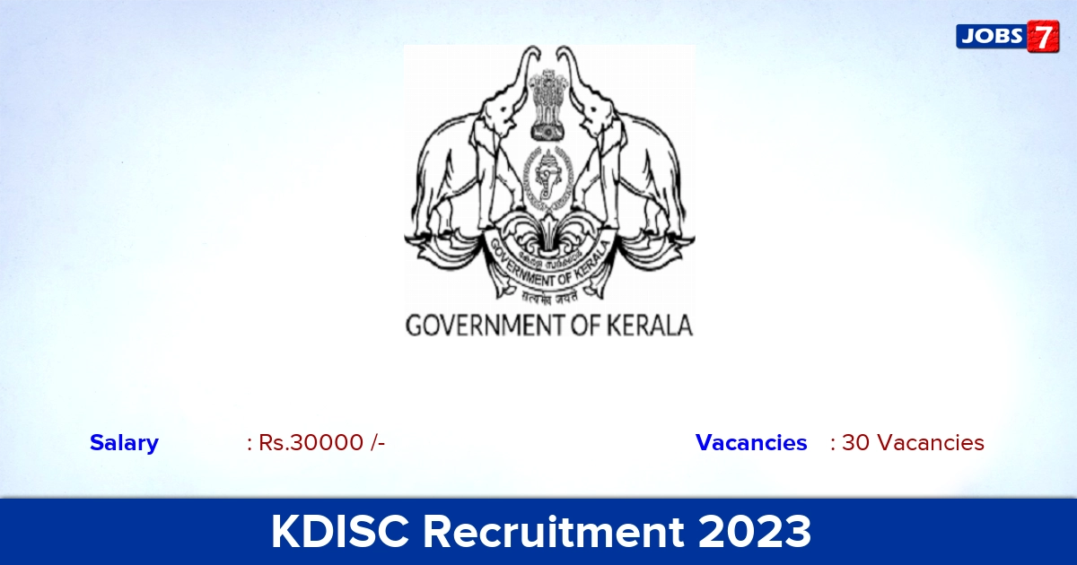 KDISC Recruitment 2023 - Apply Online for 30 Talent Curation Executive Vacancies