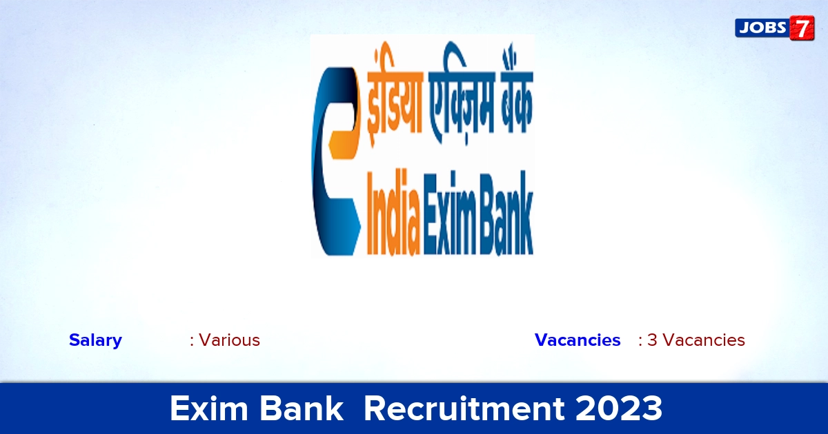 Exim Bank  Recruitment 2023 - Apply Online for Company Secretary Jobs