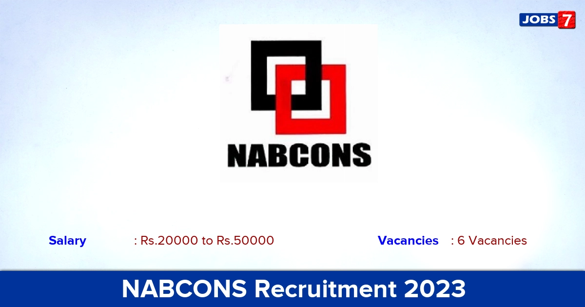 NABCONS Recruitment 2023 - Apply Online for Consultant, Enumerator Jobs