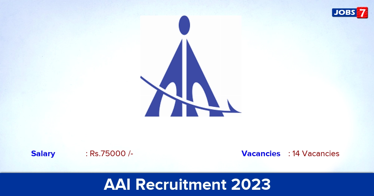 AAI Recruitment 2023 - Apply Offline for 14 Consultant Vacancies