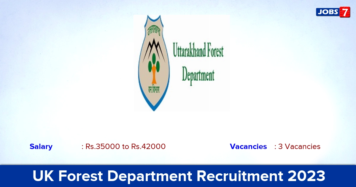 UK Forest Department Recruitment 2023 - Apply Offline for Project Associate Jobs