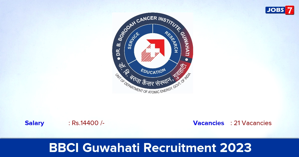 BBCI Guwahati Recruitment 2023 - Apply Offline for 21 Attendant Vacancies
