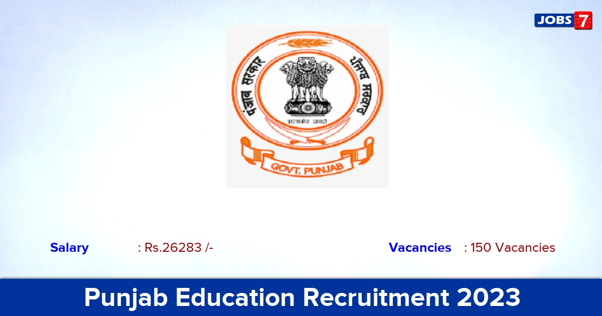 Punjab Education Recruitment 2023 - Apply Online for 150 Campus Manager Vacancies
