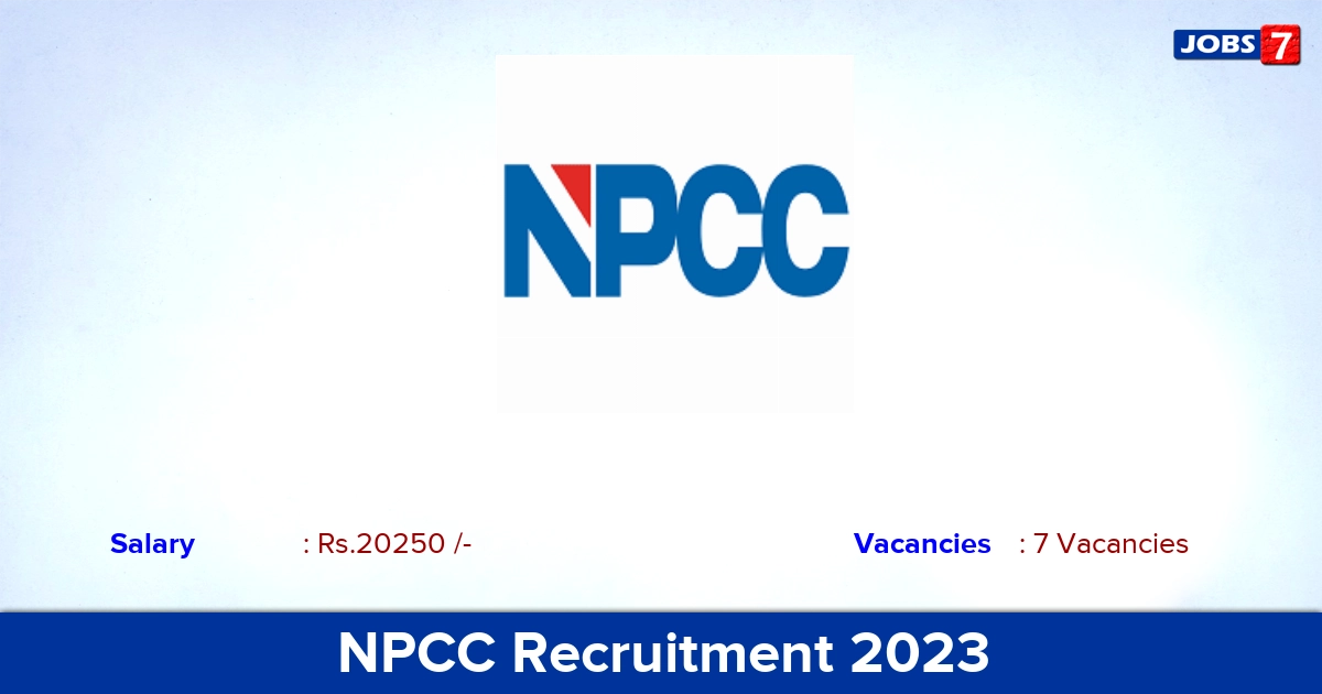 NPCC Recruitment 2023 - Apply Offline for Assistant Jobs