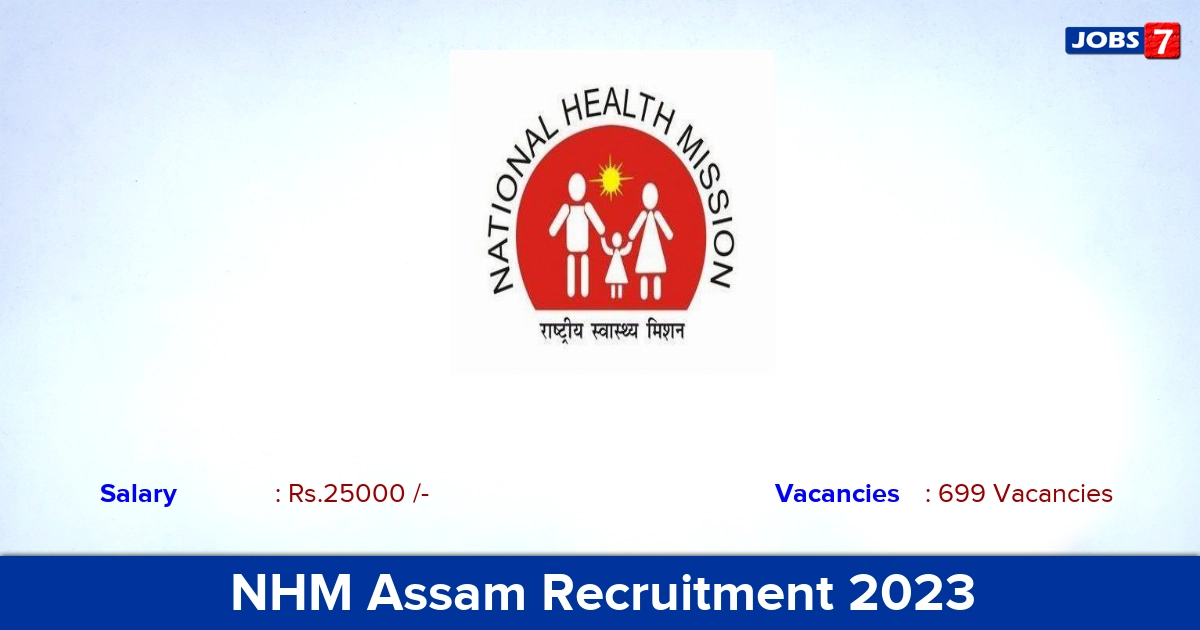 NHM Assam Recruitment 2023 - Apply Online for 699 CHO Vacancies