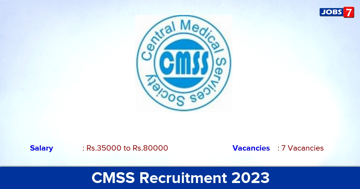 CMSS Recruitment 2023 - Apply Online for Manager, AGM Jobs
