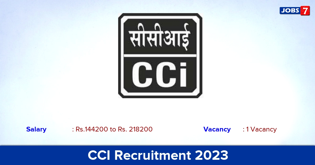 CCI Recruitment 2023 (OUT) - Apply for Secretary Jobs | Degree Candidates Can Apply