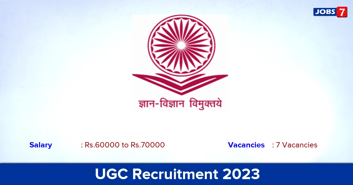 UGC Recruitment 2023 - Apply Online for YP Jobs