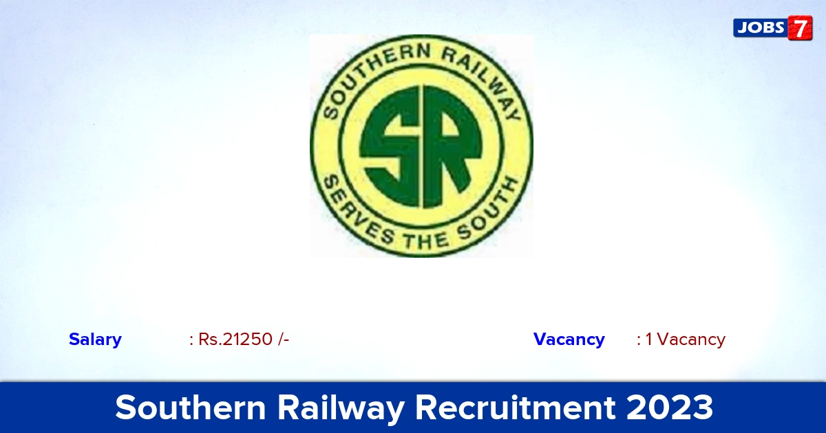 Southern Railway Recruitment 2023 - Apply Online for Primary Teacher Jobs