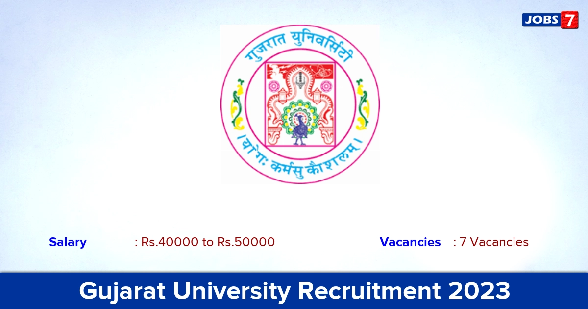 Gujarat University Recruitment 2023 - Apply Offline for Teaching Assistant Jobs