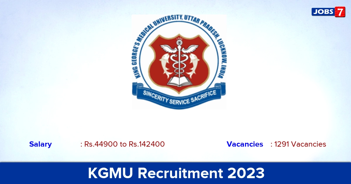 KGMU Recruitment 2023 - Apply Online for 1291 Nursing Officer Vacancies!